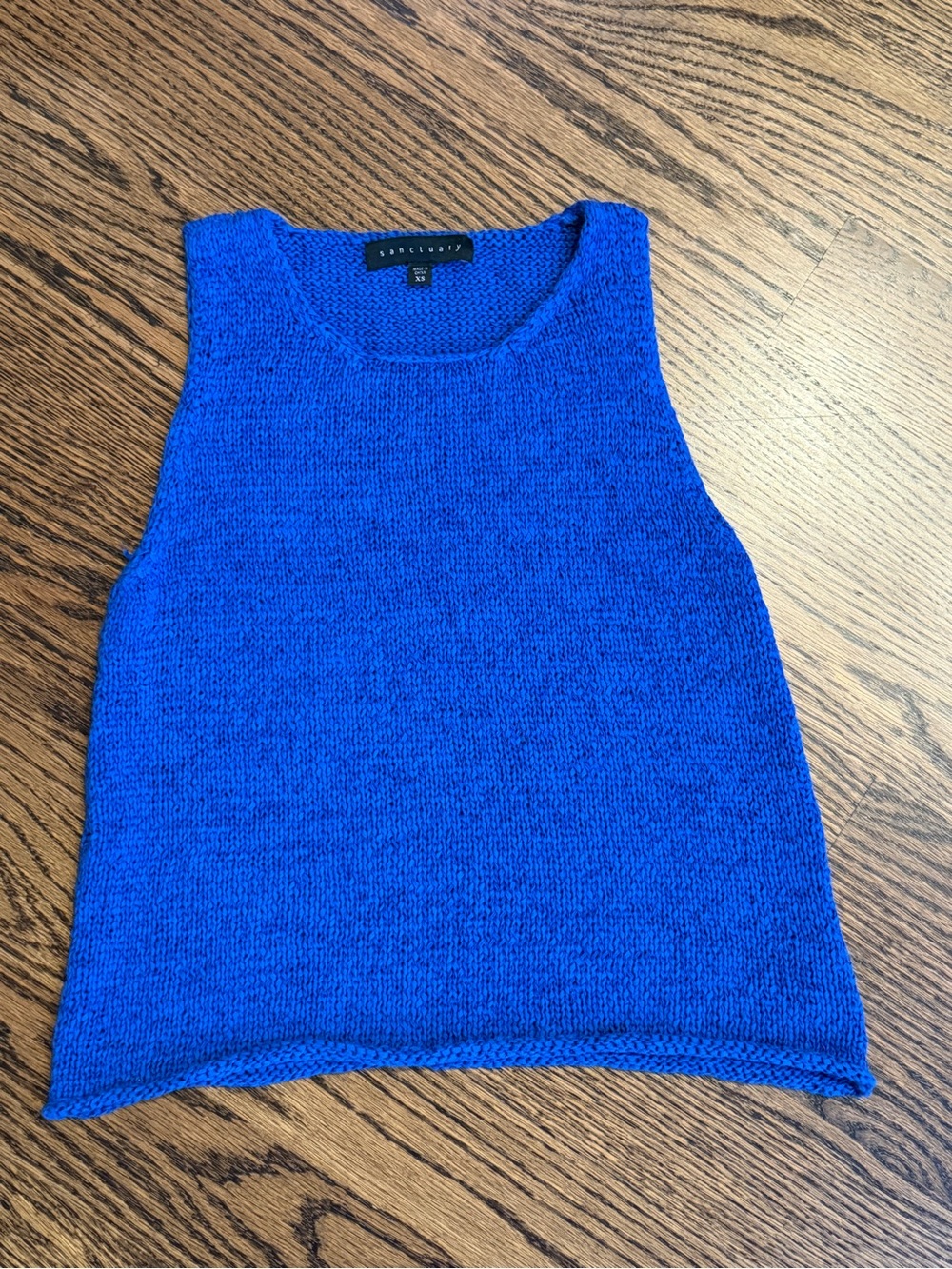 Sanctuary blue knit tank